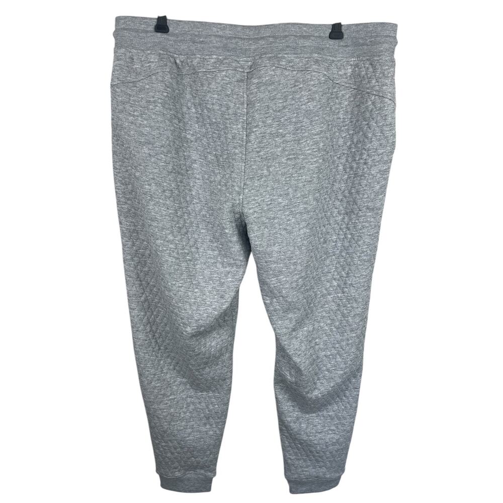 Yogalicious Lux Diamond Quilted Adaptation Jogger Athleisure Gray Sz 1X NEW - Picture 7 of 14